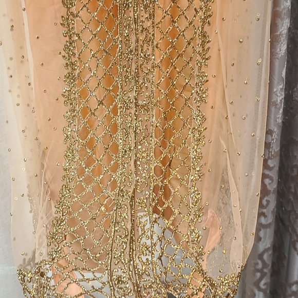 Women's Indian Bridal Tunic Lehenga Dress - Picture 11 of 12